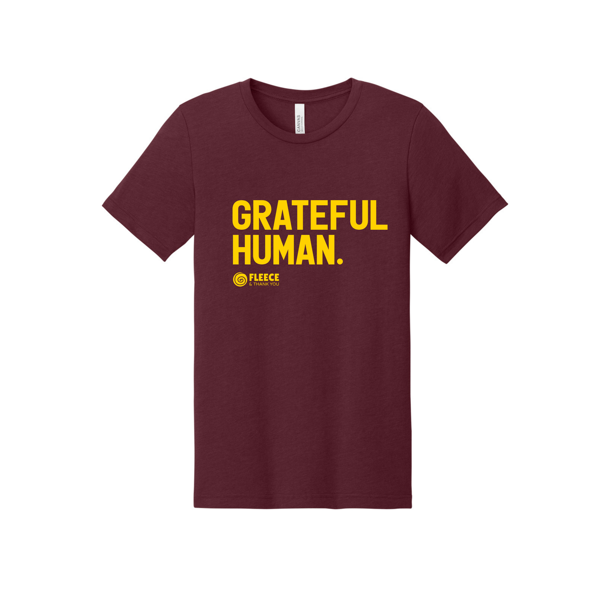 Davison Grateful Human Tee Maroon/Gold