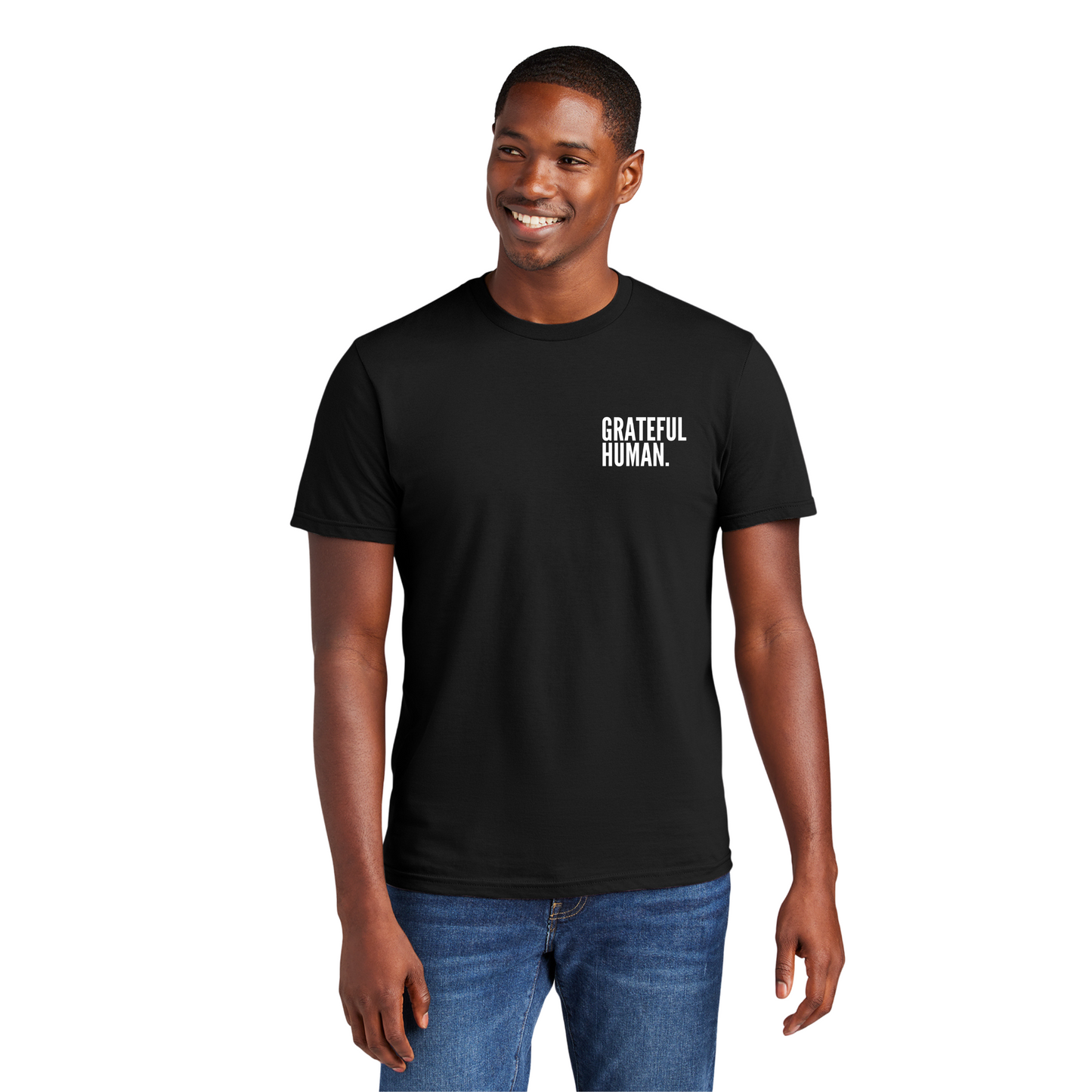 Grateful Human Tee - Left Chest