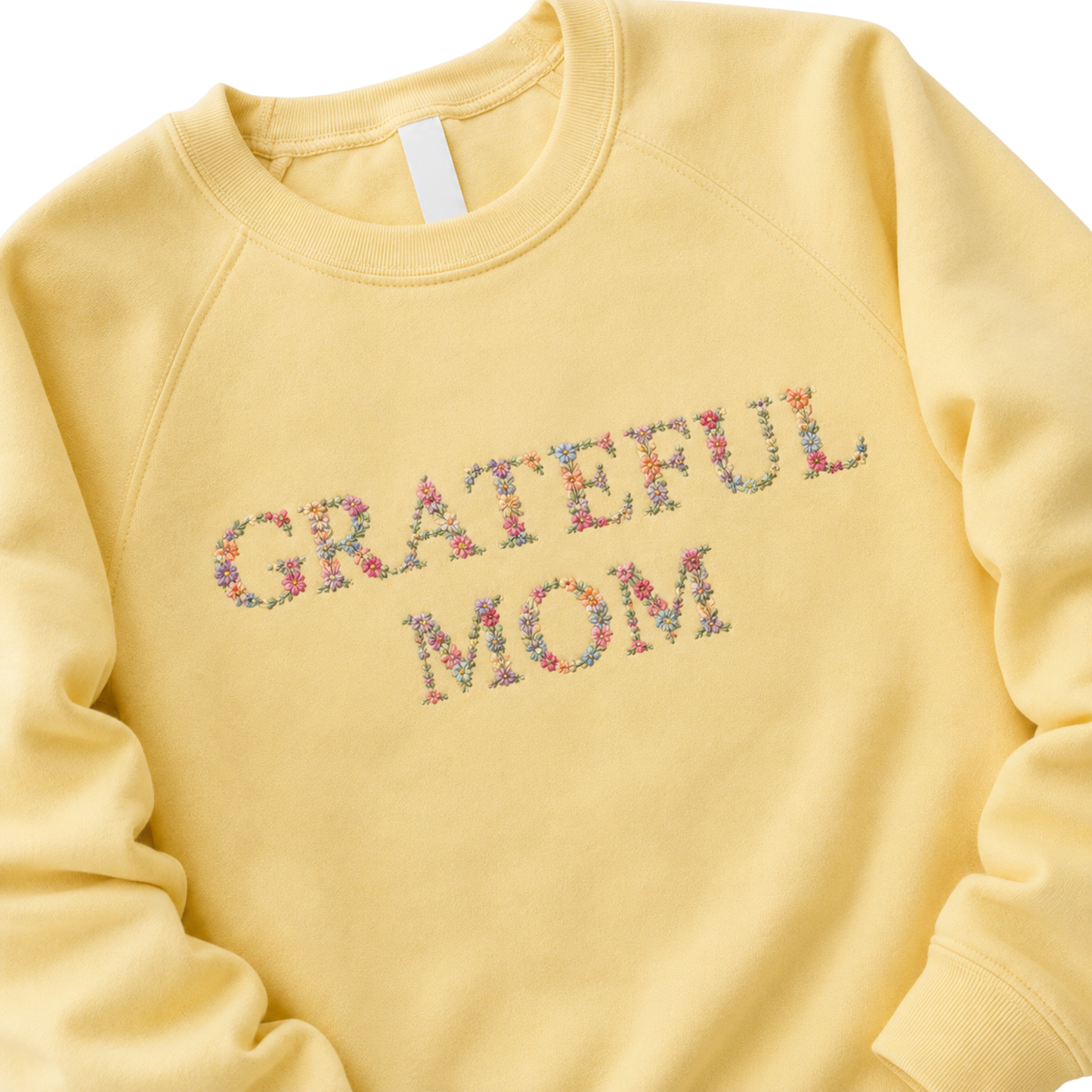 Grateful Mom Embroidered Sweatshirt