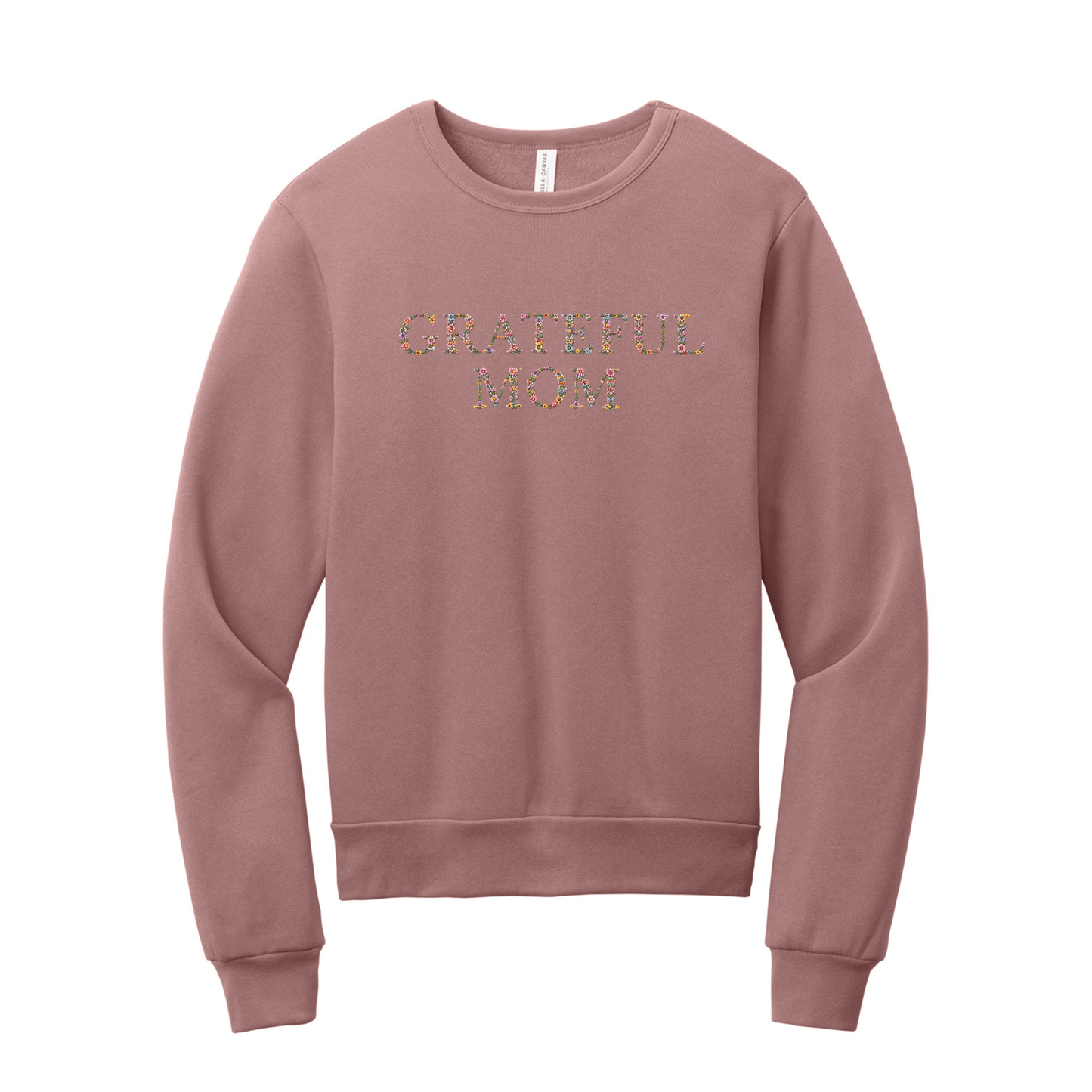 Grateful Mom Embroidered Sweatshirt