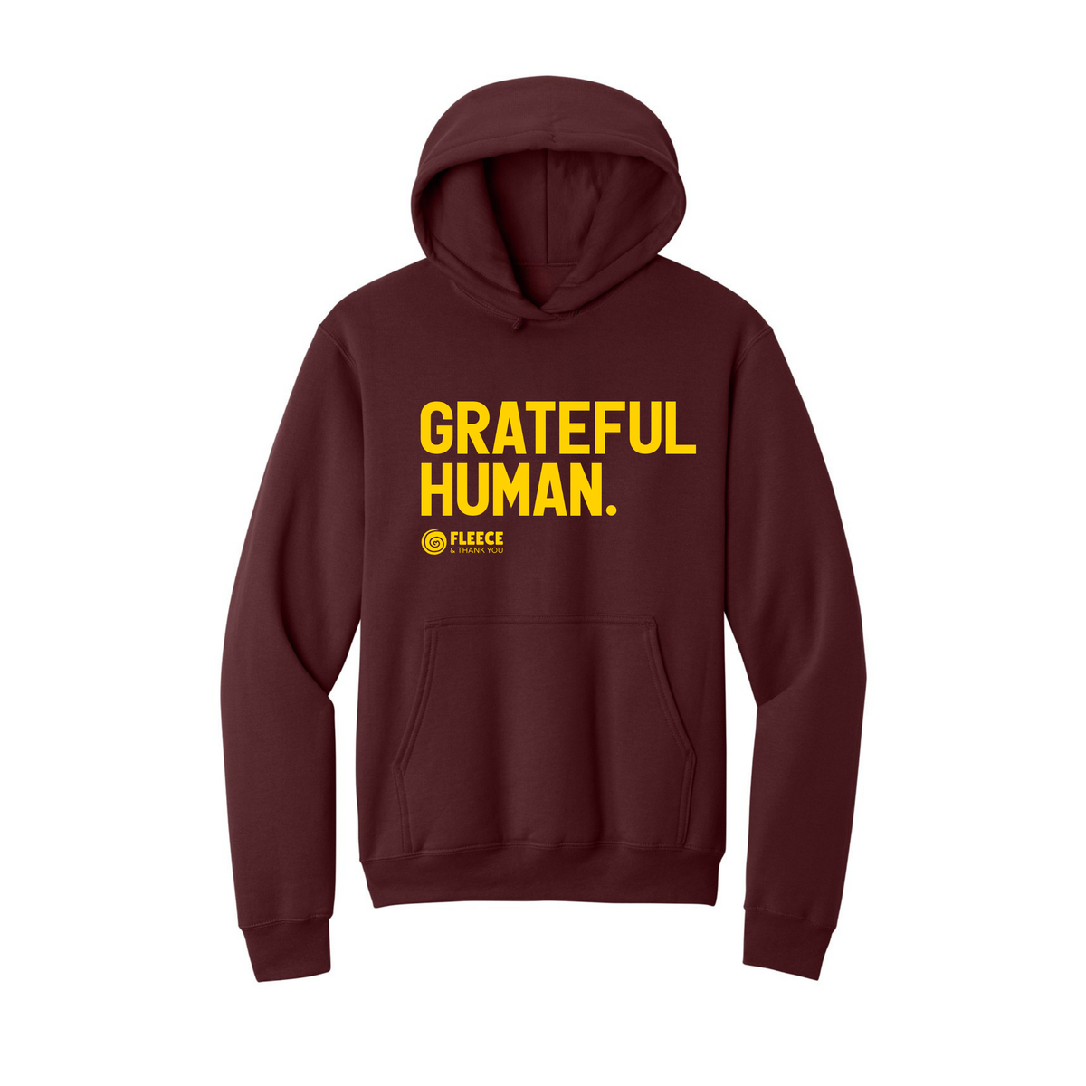 Davison Grateful Human Hoodie Maroon/Gold