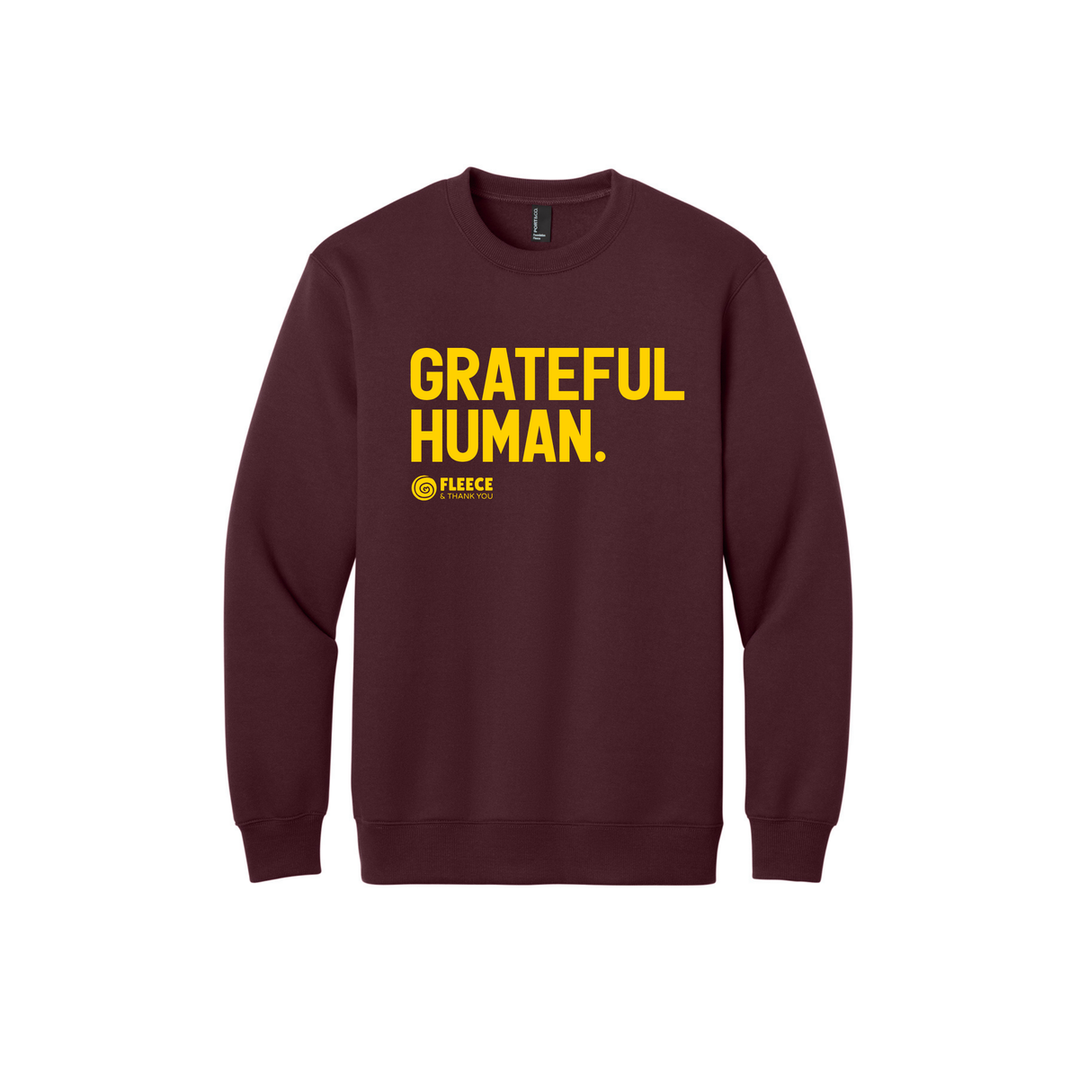 Davison Grateful Human Crewneck Maroon/Gold