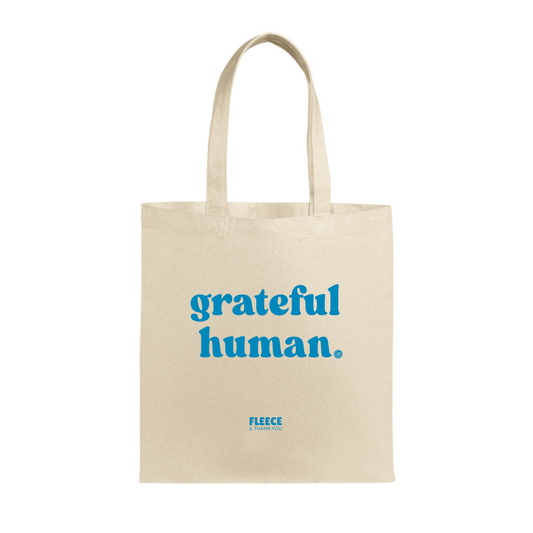 Embroidered Grateful Tote Bag