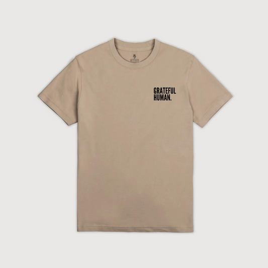 Grateful Human Tee Dune- 100% Supima Cotton